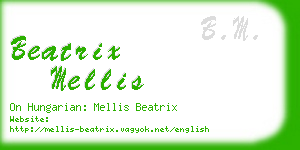 beatrix mellis business card